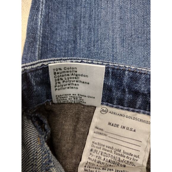 Adriano Goldschmied Jeans Women 26R The Prima Mid Rise Cigarette Medium Wash - Picture 6 of 13